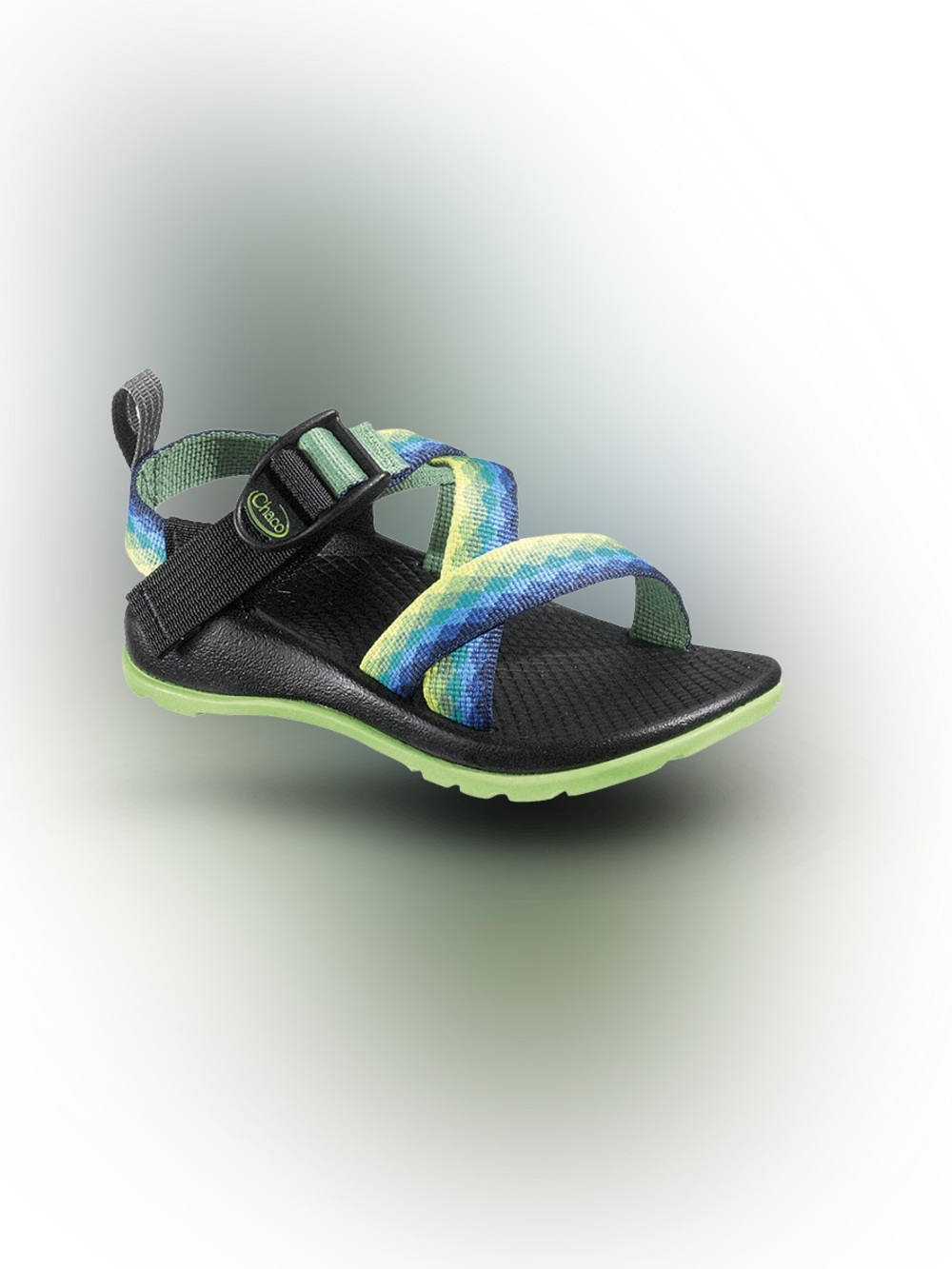 Chaco Kids Green Blue Gradient Strappy Sandal